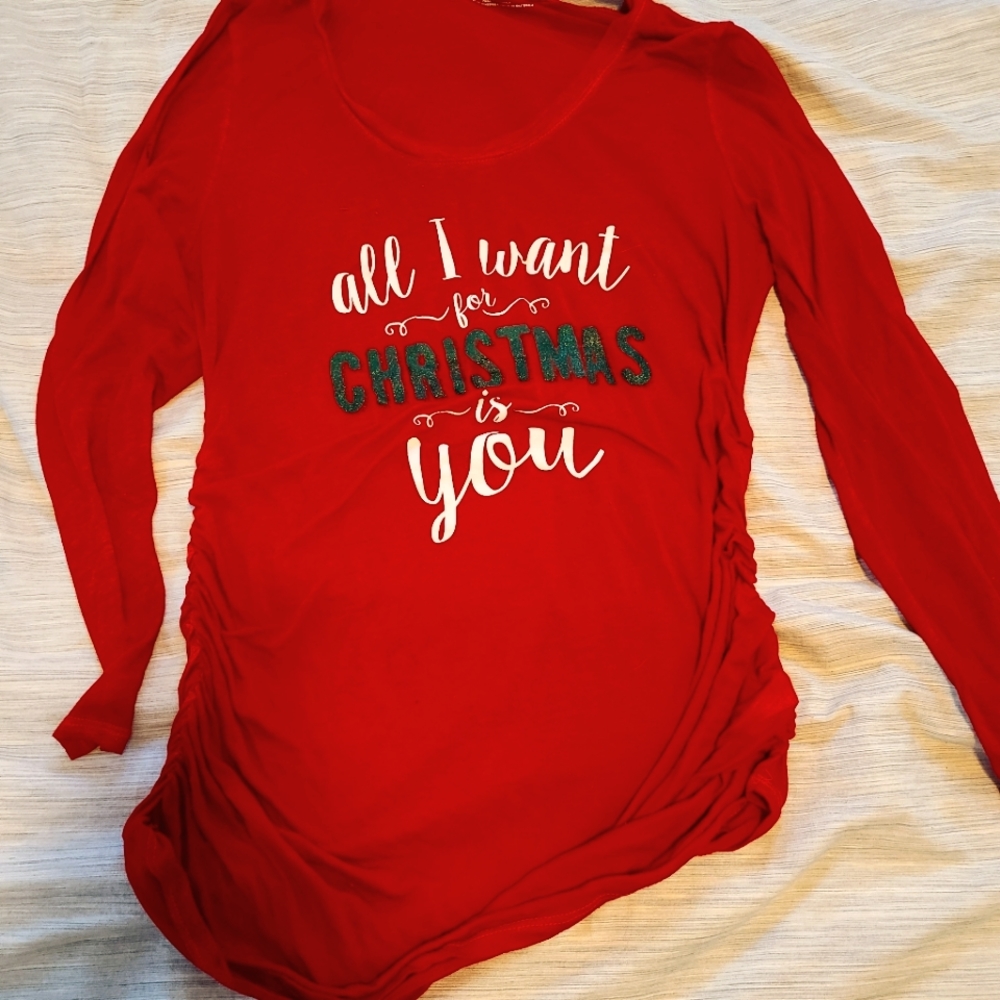 Christmas maternity shirt